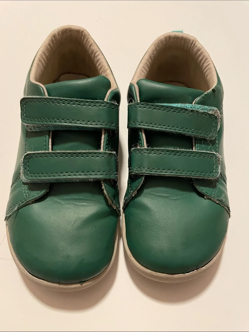 Ten Little Everyday Original Green Sneakers Size 13 Velcro Strap Used